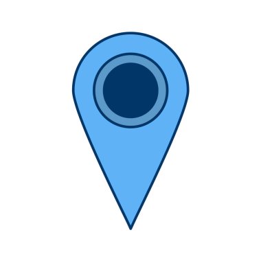 harita pin simgesi, vektör illüstrasyonu