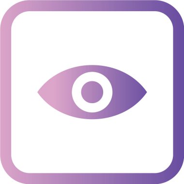 Pembe göz simgesinin vektör çizimi