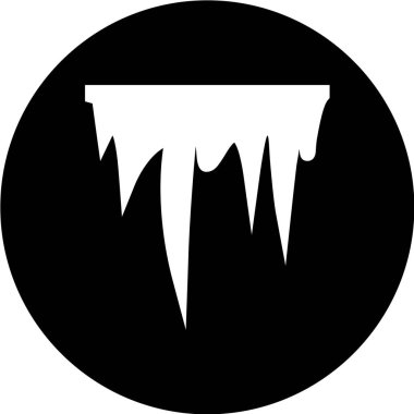 Siyah ve beyaz simgesinin vektör illüstrasyonu