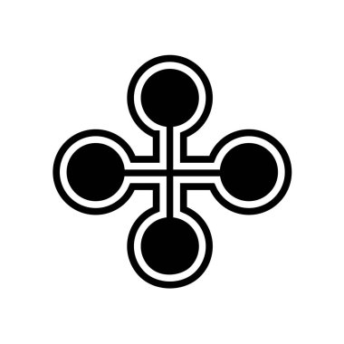 İzole edilmiş tek bir insan simgesinin vektör çizimi