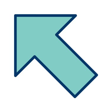 Ok işareti simgesi. yön sembolü.