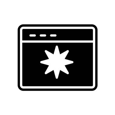 tarayıcı pencere simgesi, vektör illüstrasyonu