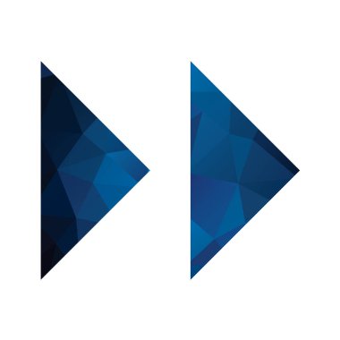 Vektör üçgen geometrik şekil. soyut çokgen arkaplan