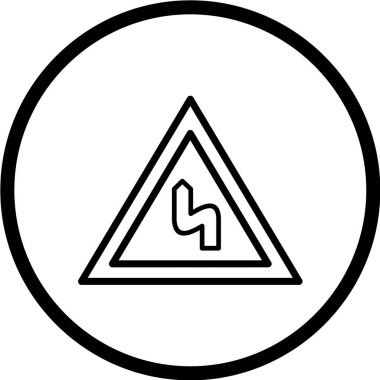 Uyarı işaretinin vektör çizimi