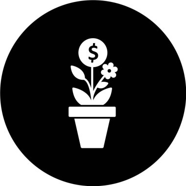 Dolar simgesi, vektör iilüstrasyonu