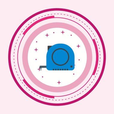 Teyp Simgesi Moda Biçimli İzole Arkaplan Ölçümü      