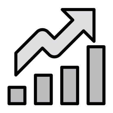 Moda Biçiminde Büyüme Simgesi İzole Arkaplanı     