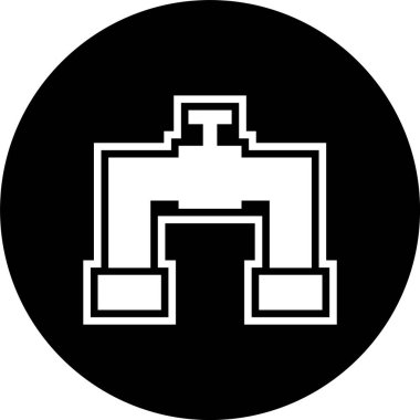 Moda Biçimli Boru Simgesi İzole Arkaplanı      