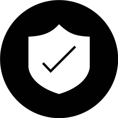 Güvenlik kalkanı vektör simgesi