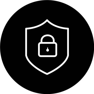 Güvenlik kalkanı vektör simgesi