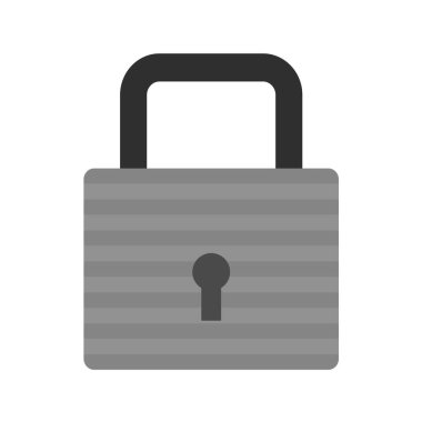 asma kilit ikon vektör çizimi