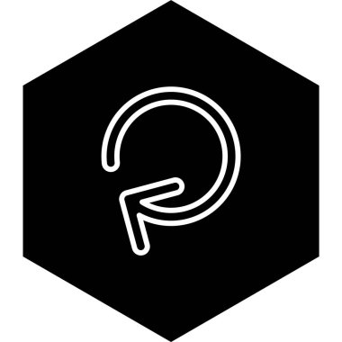 Simgeyi Moda Biçiminde Tecrit Edilmiş Arkaplanda Yeniden Yükle