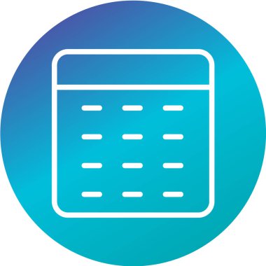 Yuvarlak bir düğmenin vektör simgesi