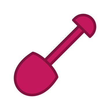 Kürek Simgesi Moda Biçiminde İzole Arkaplan      