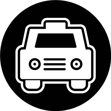 araba simgesi vektör illüstrasyonu