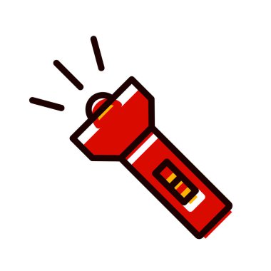 Moda Biçimli Flash Simgesi İzole Arkaplan      