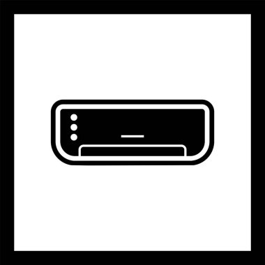 Moda Biçimli AC Simgesi İzole Arkaplan