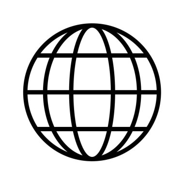 Toprak küresi ikonu. düz tasarım biçimi