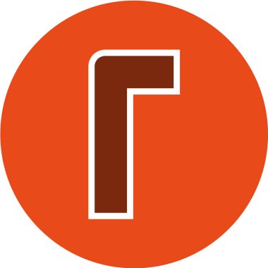 F harfi vektör illüstrasyonu