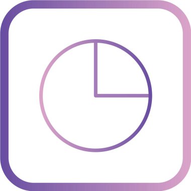 Pasta çizelgesi simgesi, düğme, vektör