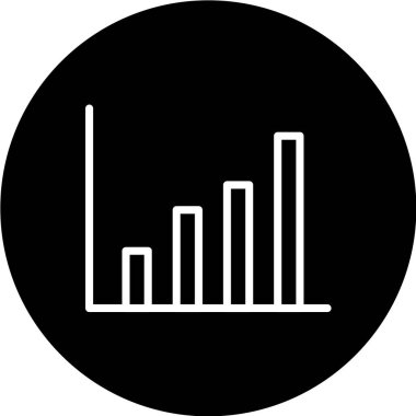 grafik çizelgesi simgesi, vektör illüstrasyonu