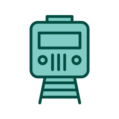 tren simgesi vektör illüstrasyonu