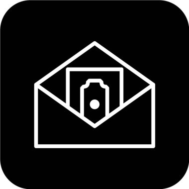 zarf e- posta simgesi, vektör illüstrasyonu