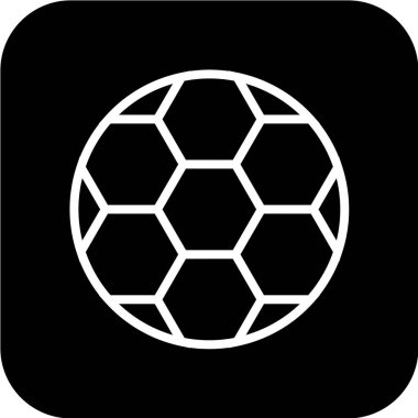 futbol topu ikonu vektör illüstrasyonu