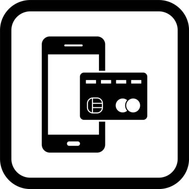 Moda tarzı izole edilmiş arka planda mobil bankacılık simgesi    