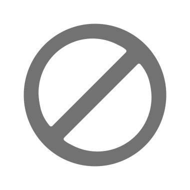 Yasak Simge Moda Biçiminde İzole Arkaplan