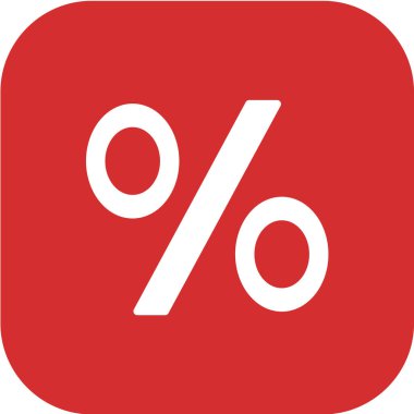 indirimli düz vektör simgesi