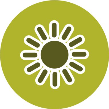 Bir logonun dairesel vektör simgesi