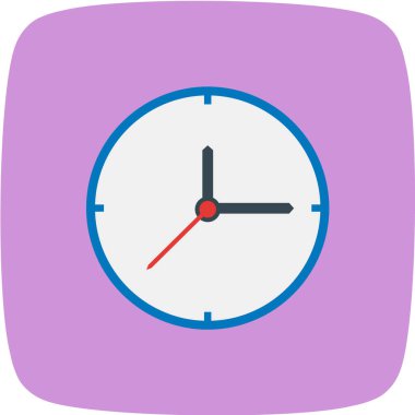 Saat simgesi vektör illüstrasyonu