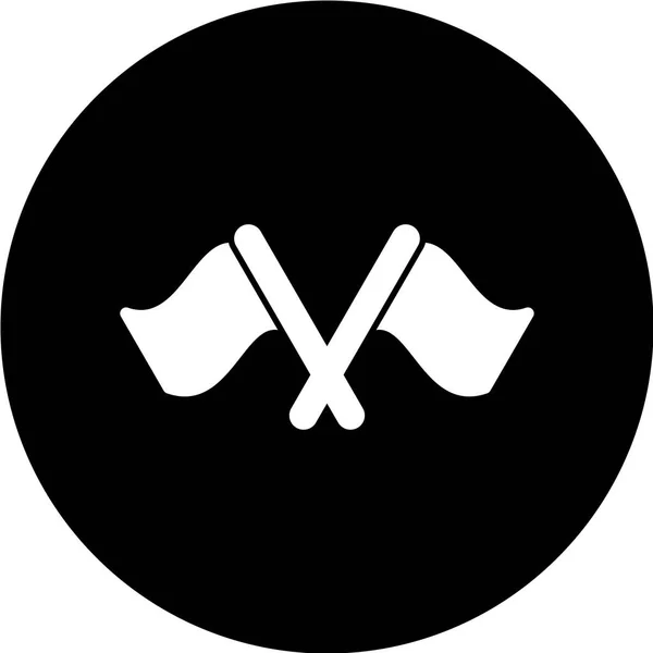 スキーのアイコンのベクトル図 — ストックベクタ