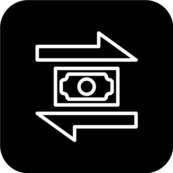 Geld Pictogram Vector Illustratie — Stockvector