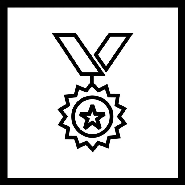 Medal Icon Vector Illustration — Stock Vector