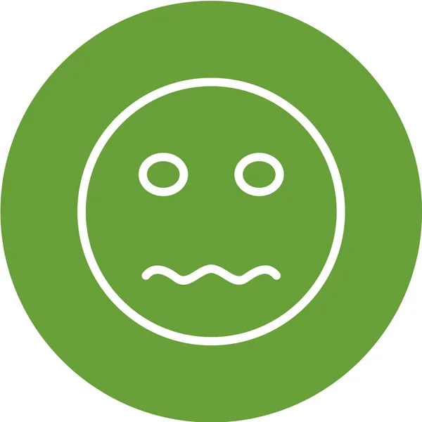 Ikona Emoji Modnym Stylu Izolowane Tło — Wektor stockowy