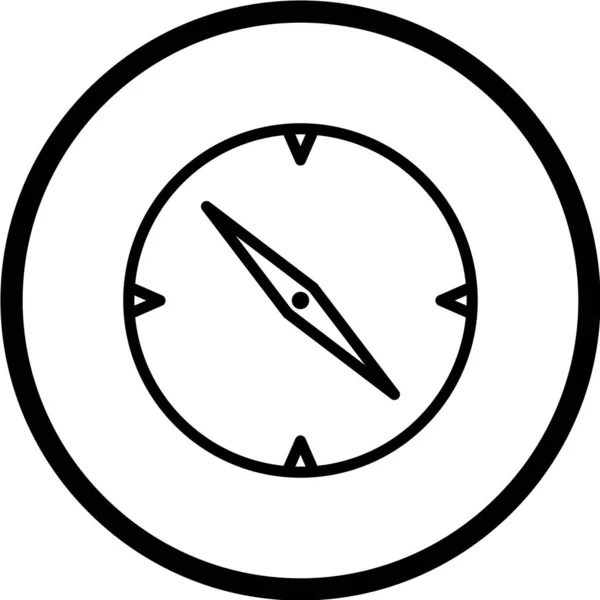 Brújula Icono Vector Ilustración — Vector de stock