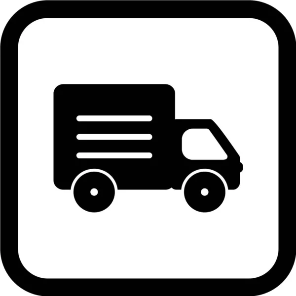 Ilustração Vetor Ícone Caminhão —  Vetores de Stock