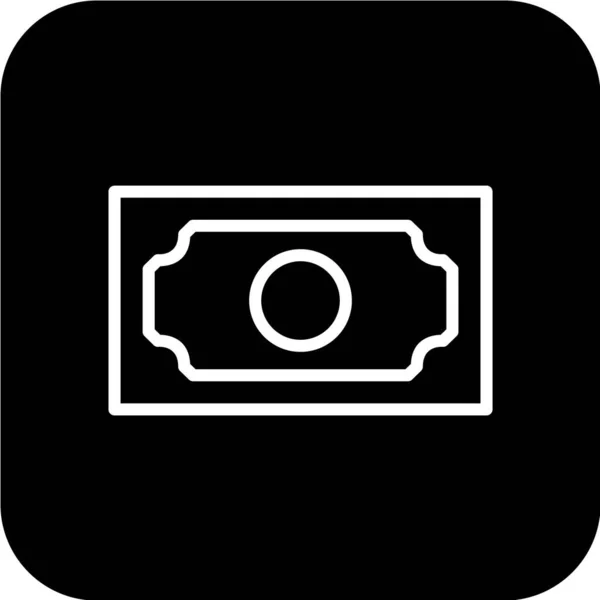 Geld Pictogram Vector Illustratie — Stockvector