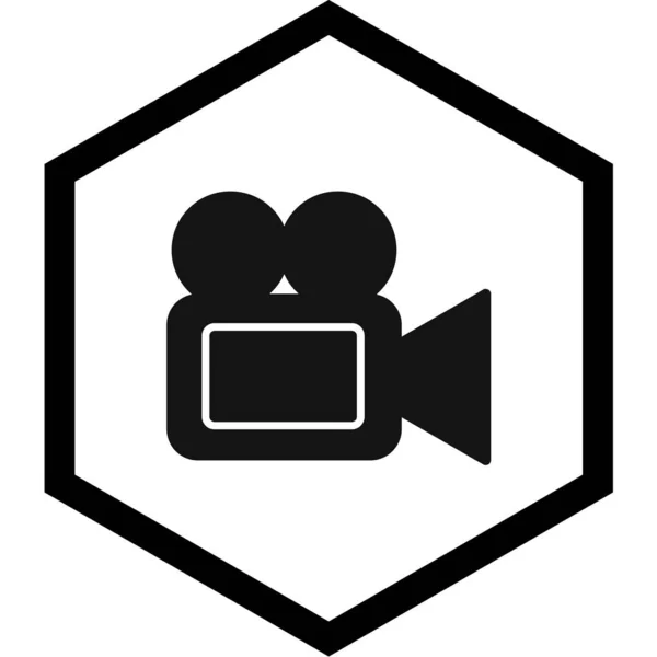 Videokamera Symbol Vektorillustration — Stockvektor