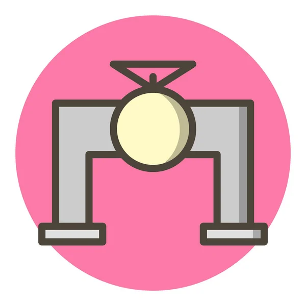 Иконка Клапана Модном Стиле Изолированный Фон — стоковый вектор