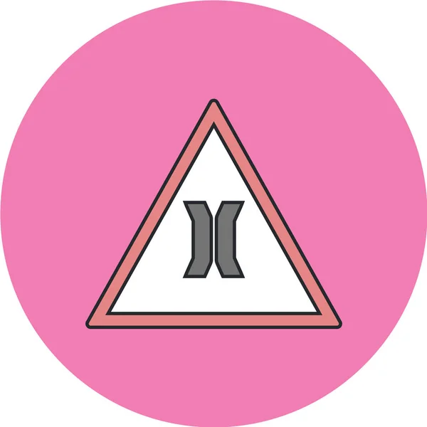 Warning Sign Vector Icon — Stock Vector