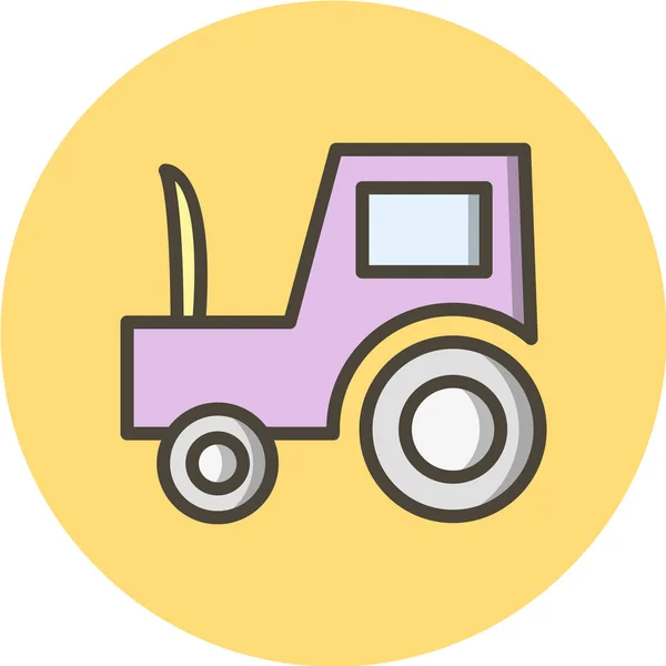 Ciężarówka Wózkiem — Wektor stockowy