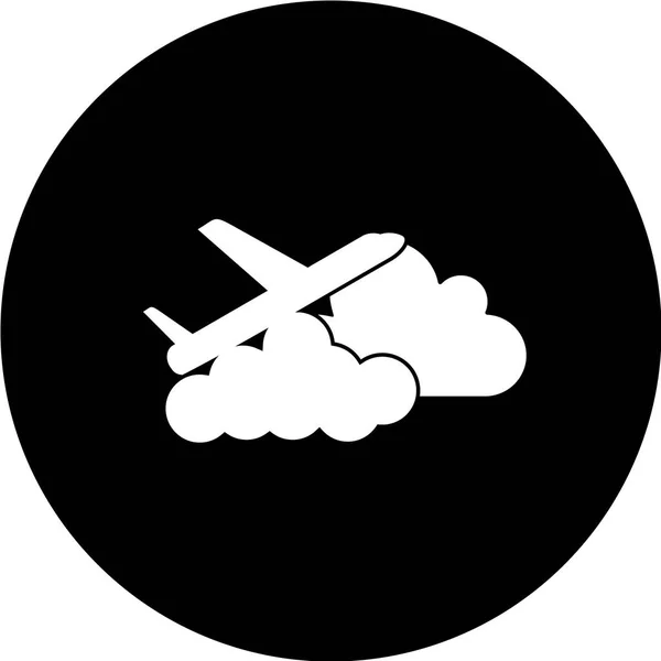 Ilustración Vectorial Diseño Plano Simple Nubes Blanco Negro — Vector de stock
