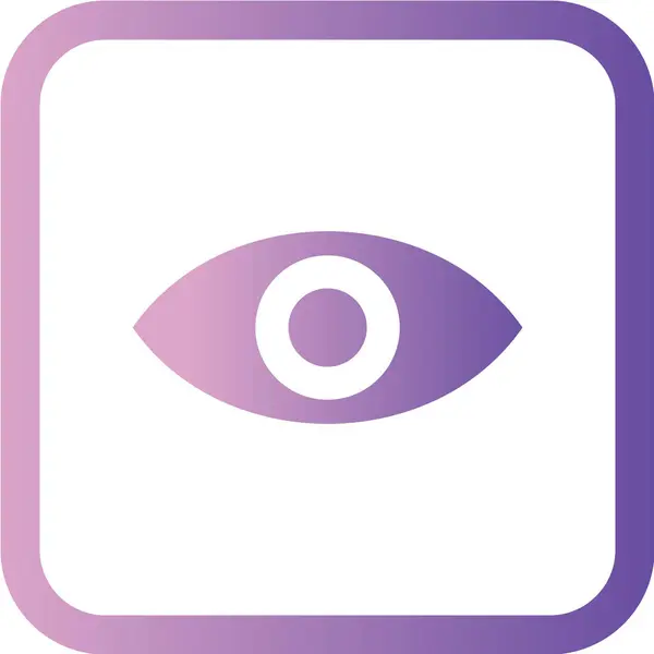 ピンクの目のアイコンのベクトル図 — ストックベクタ