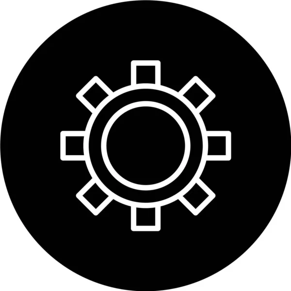 Icono Negro Aislado Sobre Fondo Blanco — Vector de stock