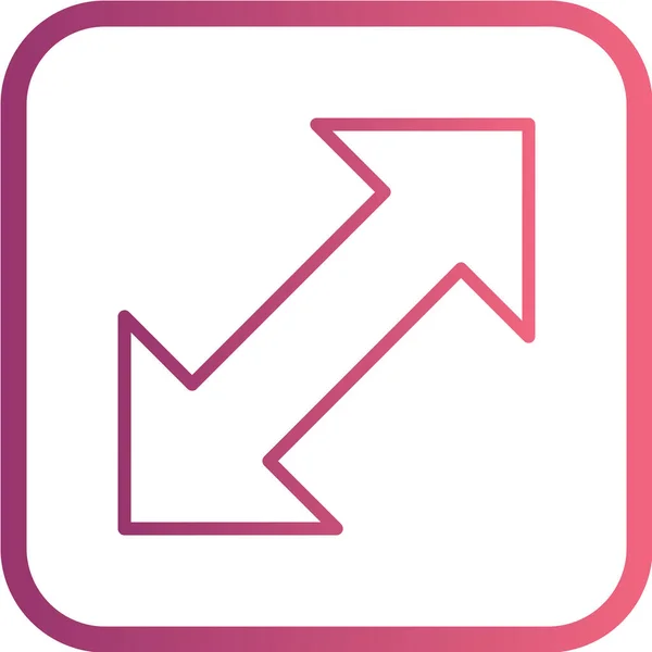 交换箭头矢量图标 风格是扁平的符号 圆形的正方形按钮 粉色和黑色 — 图库矢量图片