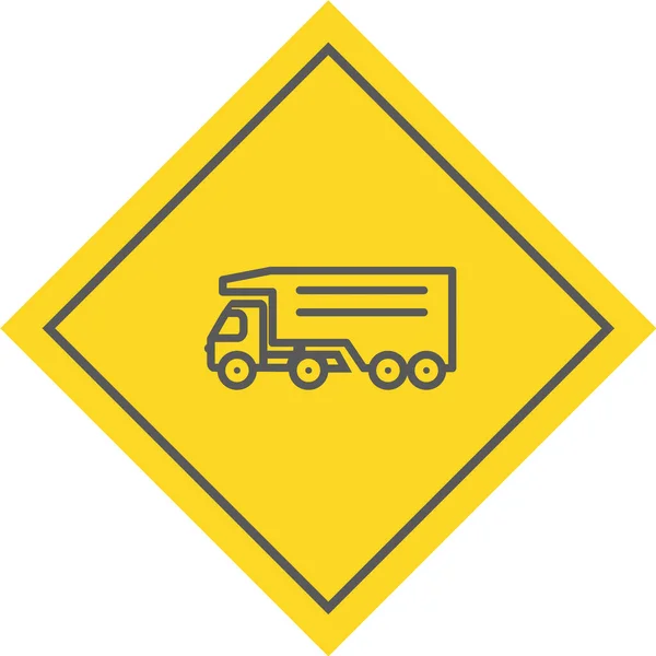 Иконка Дорожный Знак Плоском Стиле Изолированы Белом Фоне Транспортный Символ — стоковый вектор