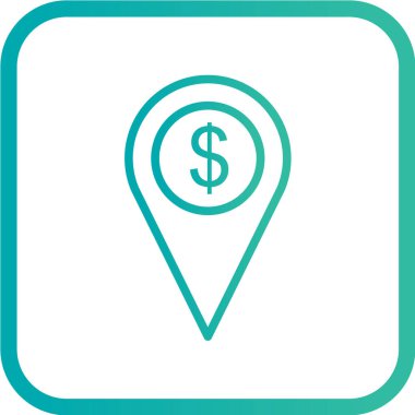 Harita işaretleyici simgesi. vektör illüstrasyonu